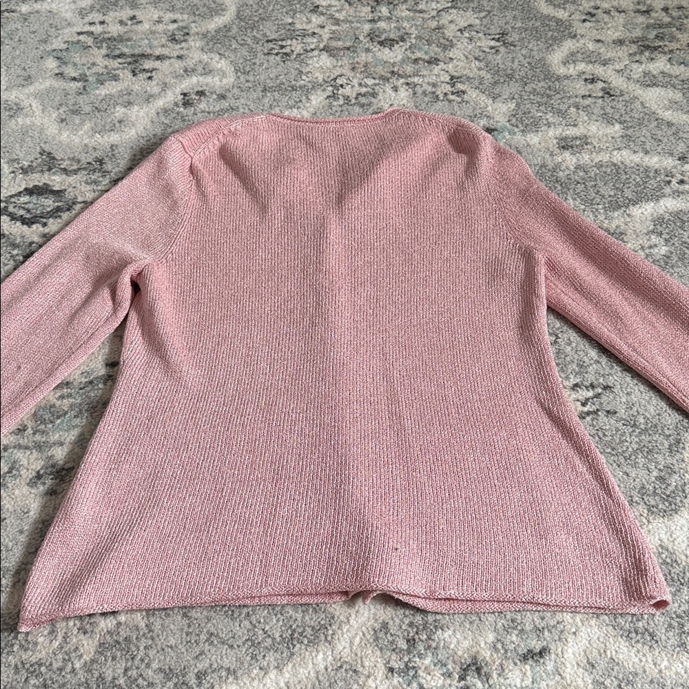 Eileen Fisher Silk Blend Button Cardigan - Picture 7 of 8